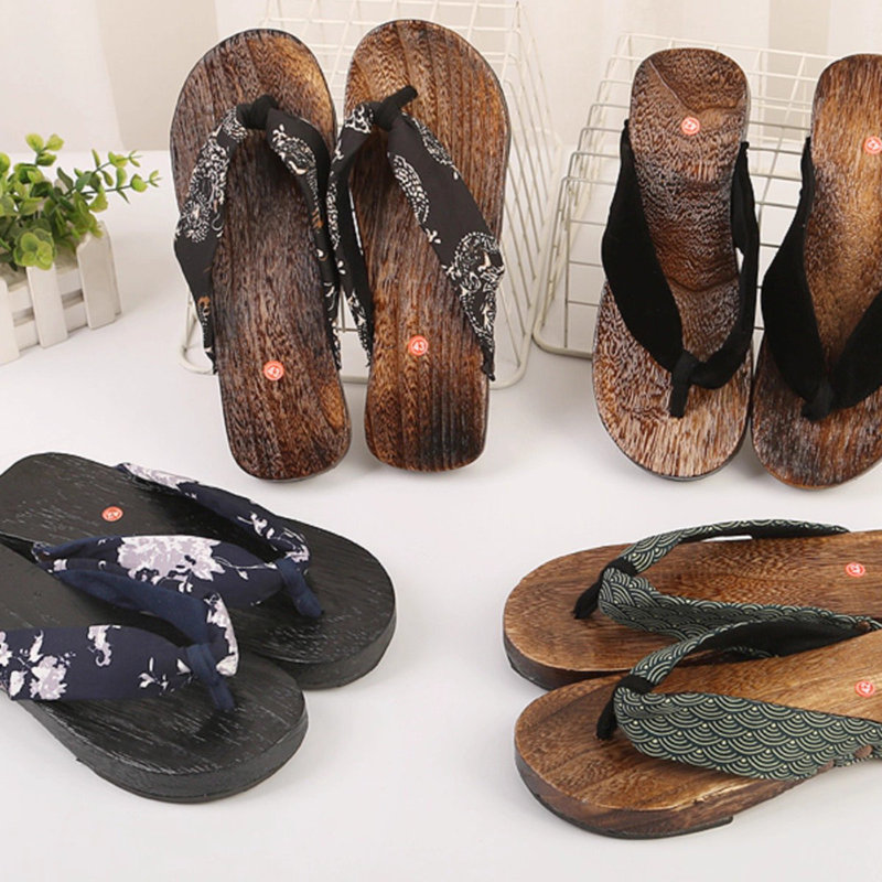 Geta Wooden Sandal - Zuecos de verano de Anime Ninja,