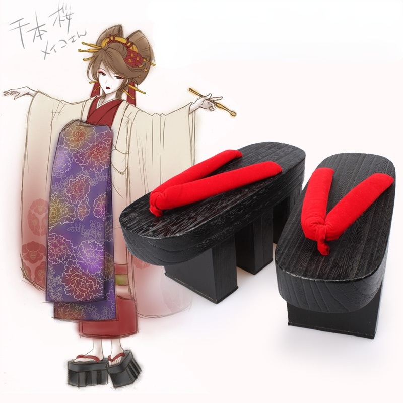Geta Wooden Sandal - ONMYOUJI SSR Shiranui-Chanclas de madera japonesas