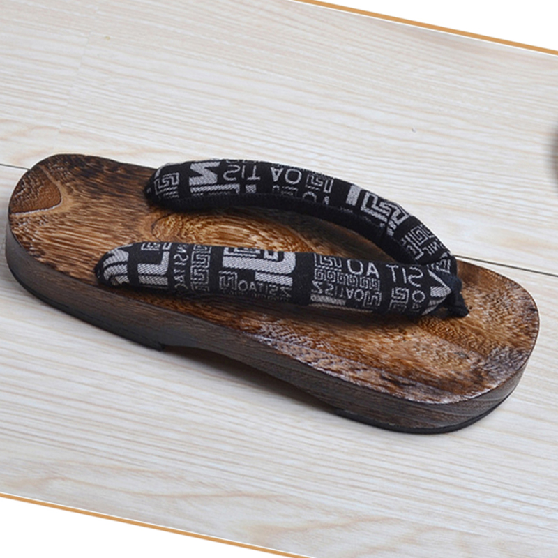 Geta Wooden Sandal - Zueco de madera Unisex para hombre