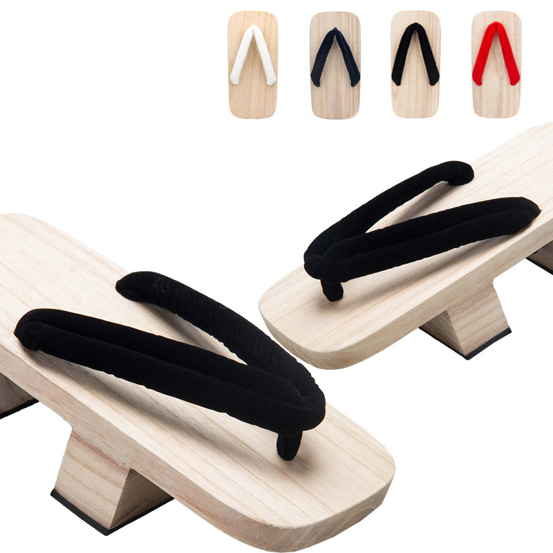 Geta Wooden Sandal - Zuecos de madera de estilo japonés,
