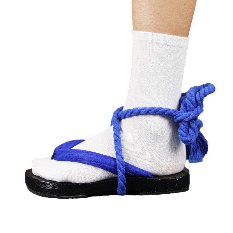 Sandalias Geta con tiras azule - Geta Wooden Sandal reseña y precio