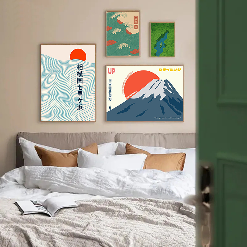 Pósteres minimalistas de ondas - Japanese Minimalism Lifestyle reseña y precio