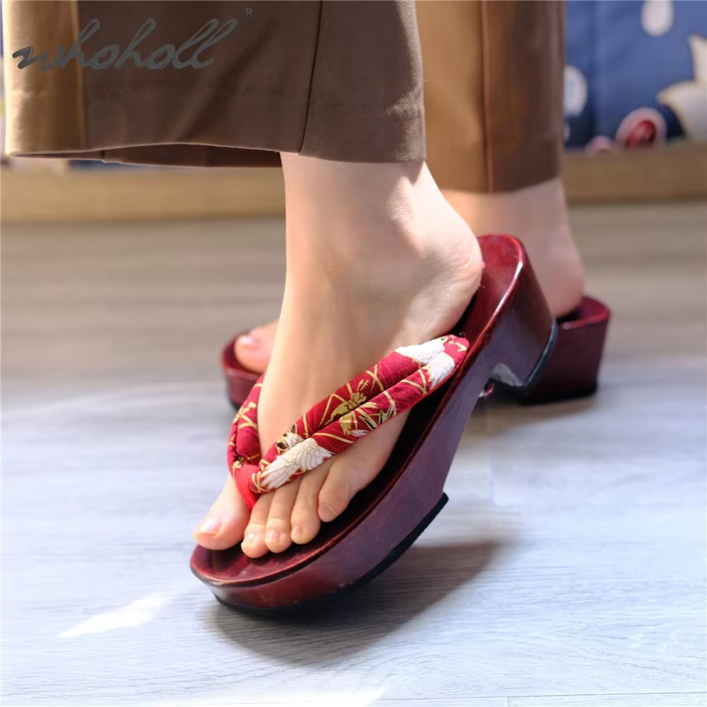 Zapatos de cosplay de animació - Geta Wooden Sandal reseña y precio