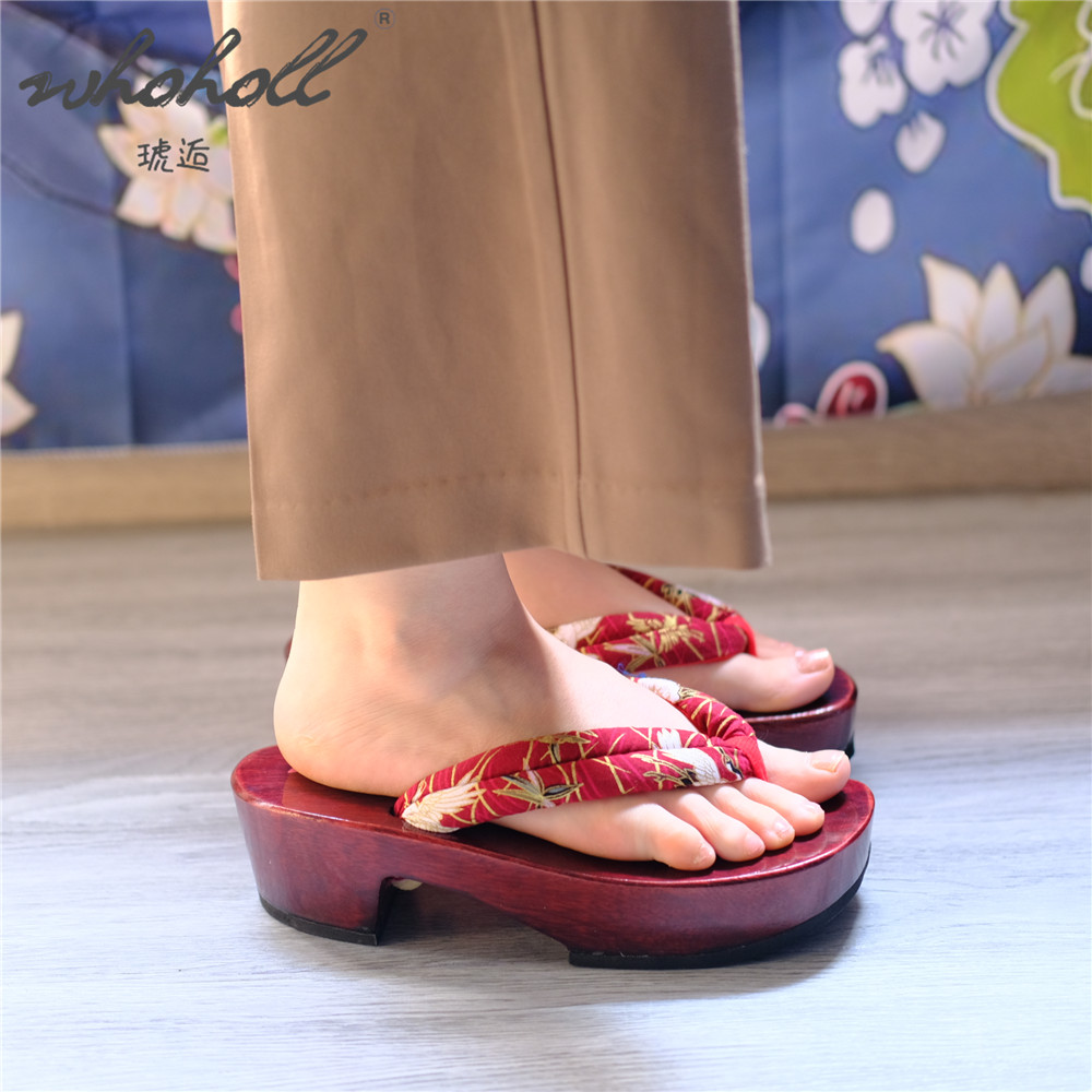 Zapatos de cosplay de animació - Geta Wooden Sandal reseña y precio