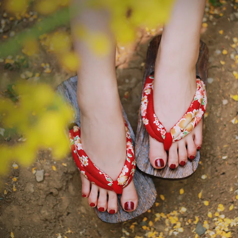 Zapatos de Cosplay para Mujer, - Geta Wooden Sandal reseña y precio