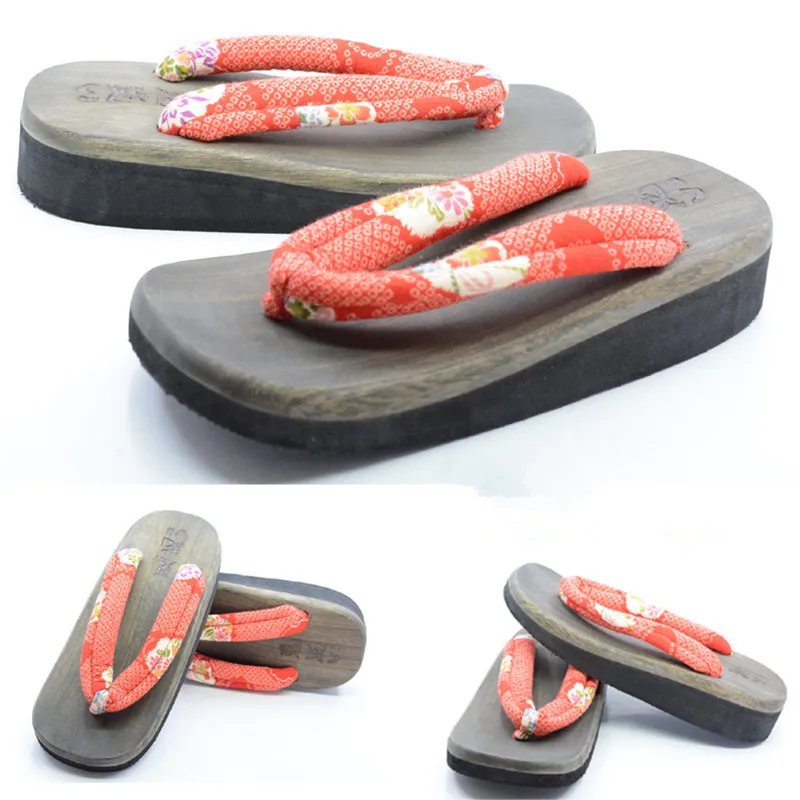 Zapatos de Cosplay para Mujer, - Geta Wooden Sandal reseña y precio